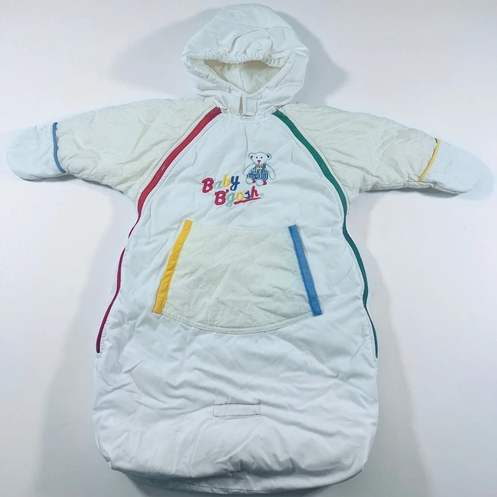 Vintage Baby‎ B'Gosh Snow Bunting 5/6 White 80s 90s Snowsuit